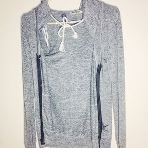 Chance or Fate Grey Zip-Up Sweatshirt Hoodie